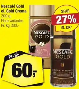 Calle Nescafé Gold el. Gold Crema tilbud