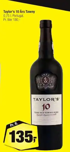 Calle Taylor's 10 Års Tawny tilbud