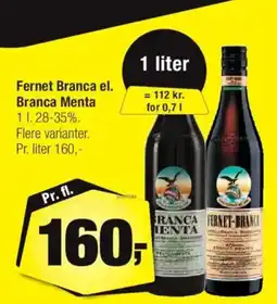 Calle Fernet Branca el. Branca Menta tilbud