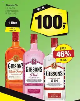 Calle Gibson's Gin tilbud