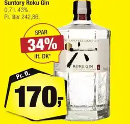 Calle Suntory Roku Gin tilbud