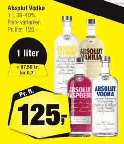 Calle Absolut Vodka tilbud
