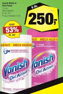 Calle Vanish White el. Pink Pulver tilbud