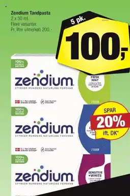 Calle Zendium Tandpasta tilbud