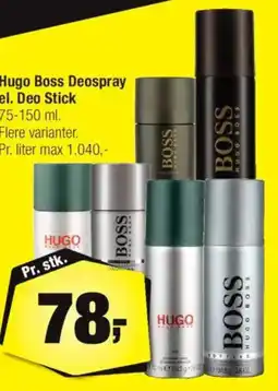 Calle Hugo Boss Deospray el. Deo Stick tilbud