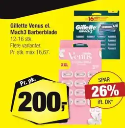 Calle Gillette Venus el. Mach3 Barberblade tilbud