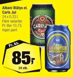 Calle Albani Blålys el. Carls Jul tilbud