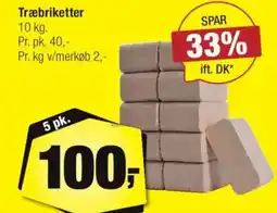 Calle Træbriketter . tilbud
