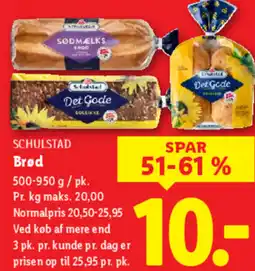 Lidl SCHULSTAD Brød tilbud