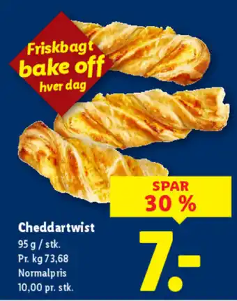 Lidl Cheddartwist tilbud