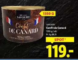 Lidl SAVOURY Confit de Canard tilbud