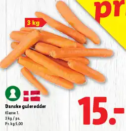 Lidl Danske gulerødder tilbud