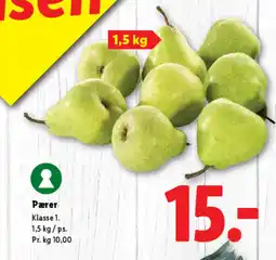 Lidl Pærer tilbud