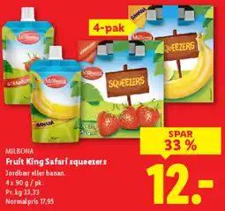 Lidl MILBONA Fruit King Safari squeezers tilbud