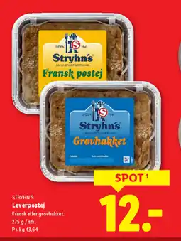 Lidl STRYHN'S Leverpostej tilbud