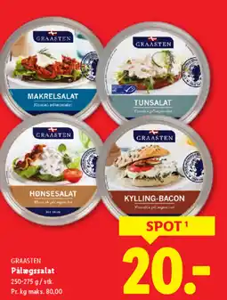 Lidl GRAASTEN Pålægssalat tilbud