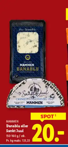 Lidl MAMMEN Danablu eller Sankt Juul tilbud
