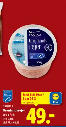 Lidl NAUTICA Grønlandsrejer tilbud