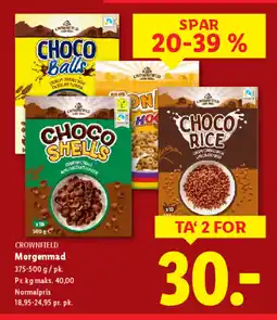 Lidl CROWNFIELD Morgenmad tilbud