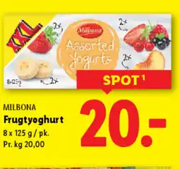 Lidl MILBONA Frugtyoghurt tilbud