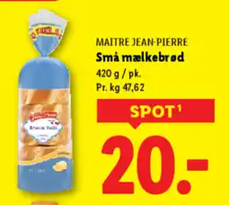 Lidl MAITRE JEAN-PIERRE Små mælkebrød tilbud