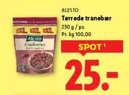 Lidl ALESTO Tørrede tranebær tilbud