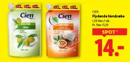 Lidl CIEN Flydende håndsæbe tilbud