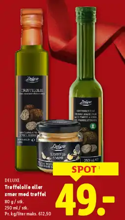 Lidl DELUXE Trøffelolie eller smør med trøffel tilbud