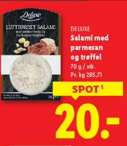 Lidl DELUXE Salami med parmesan og trøffel tilbud