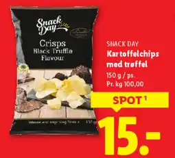 Lidl SNACK DAY Kartoffelchips med trøffel tilbud
