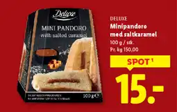 Lidl DELUXE Minipandoro med saltkaramel tilbud