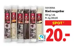 Lidl FAVORINA Blød nougatbar tilbud