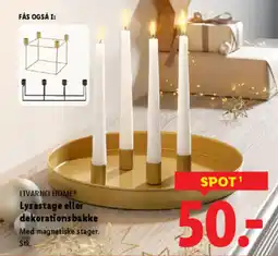 Lidl LIVARNO HOME® Lysestage eller dekorationsbakke tilbud