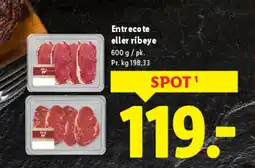 Lidl Entrecote eller ribeye tilbud