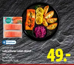 Lidl OCEAN SEA Laksefileter uden skind tilbud