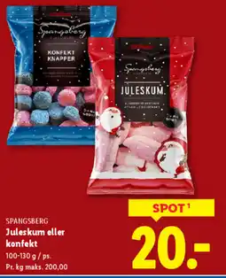 Lidl SPANGSBERG Juleskum eller konfekt tilbud