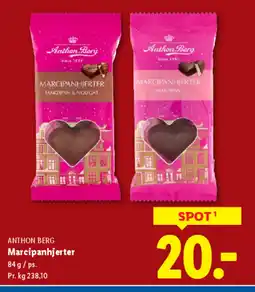 Lidl ANTHON BERG Marcipanhjerter tilbud