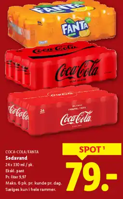 Lidl COCA-COLA/FANTA Sodavand tilbud