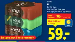 Lidl ROYAL Øl tilbud