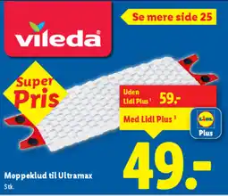 Lidl Vileda Moppeklud til Ultramax tilbud