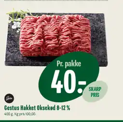 Min Købmand Gestus Hakket Oksekød 8-12 % tilbud
