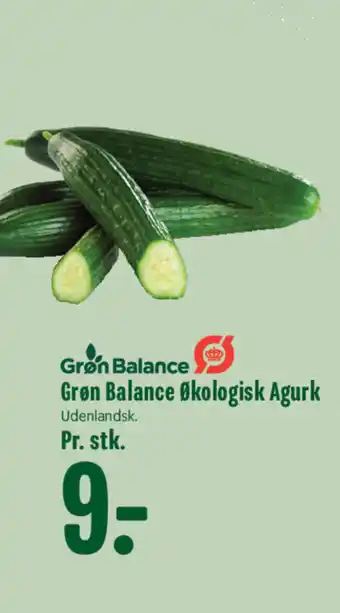 Min Købmand Grøn Balance Økologisk Agurk tilbud