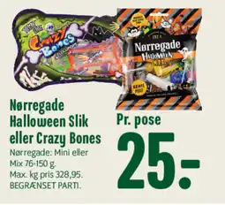 Min Købmand Nørregade Halloween Slik eller Crazy Bones tilbud