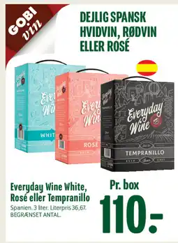 Min Købmand Everyday Wine White, Rosé eller Tempranillo tilbud