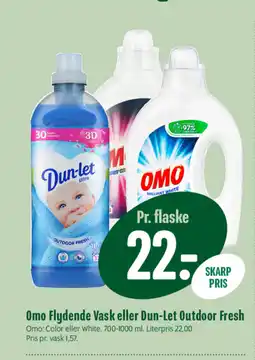 Min Købmand Omo Flydende Vask eller Dun-Let Outdoor Fresh tilbud