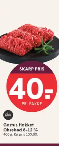 SPAR Gestus Hakket Oksekød 8-12% tilbud