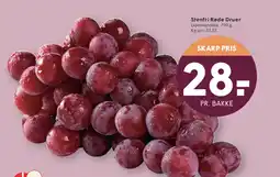 SPAR Stenfri Røde Druer tilbud
