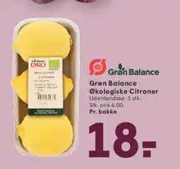 SPAR Grøn Balance Økologiske Citroner tilbud
