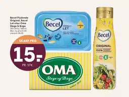 SPAR Becel Flydende Original, Becel Let eller Oma Stege & Bage tilbud