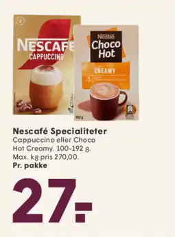 SPAR Nescafé Specialiteter tilbud